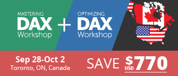 Sep 28-Oct 2, 2015 / Learn DAX in North America!
