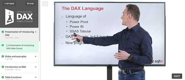 Introducing DAX Video Course