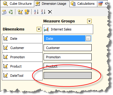 FIG05 - Dimension Usage for DateTool dimension